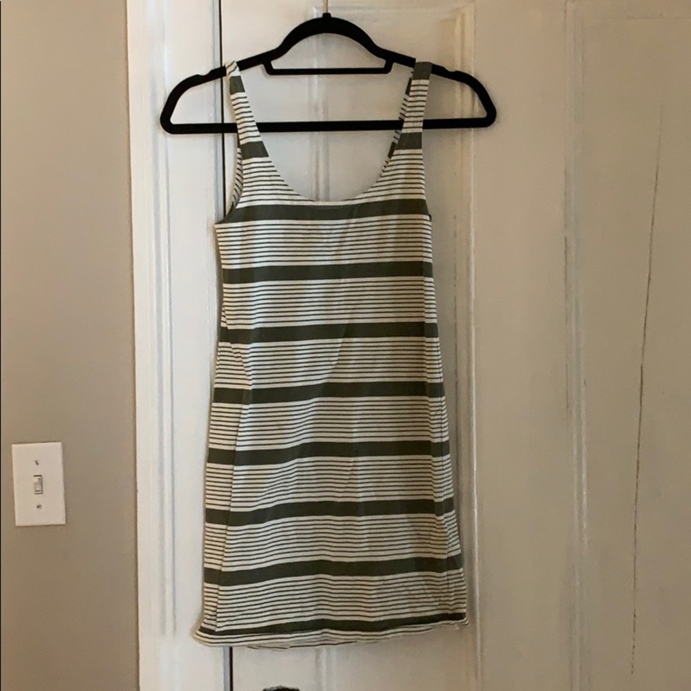 Strip mini fitted dress